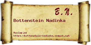 Bottenstein Nadinka névjegykártya